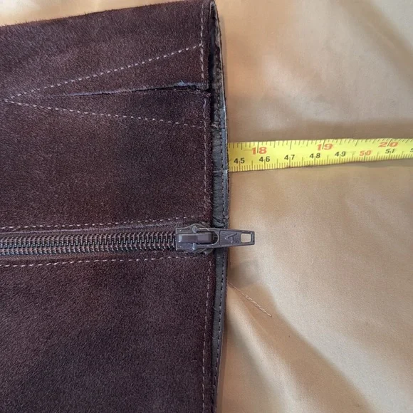 Aerosoles size 8.5 chocolate brown suede wedge boot - Picture 12 of 12